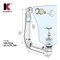 Keeney Mfg 40 PVC Cable Drive Bath Drain with Polished Chrome Trim 645PVC - alternate 7